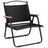 Camping Chair Set of 2 Black