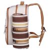 Picnic Backpack, Beach Picnic Backpack Bag for 4 Person with Insulated Cooler Compartment, Detachable Bottle/Wine Holder, Lightweight Blanket