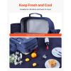 Picnic Backpack, Beach Picnic Backpack Bag for 4 Person with Insulated Cooler Compartment, Detachable Bottle/Wine Holder, Lightweight Blanket