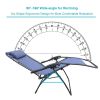 Zero Gravity Chair Patio Folding Lawn Lounge Chairs Outdoor Foldable Camp Reclining Lounge Chair with sidetable for Backyard Porch Swimming Poolside a