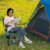 360° Swivel Portable Foldable Hunting Chair with Storage Pockets