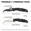 Multi-Purpose Pocket Knife, Serrated Blade & Bottle Opener, Lightweight for Camping Hiking
