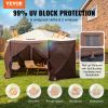 Pop Up Gazebo Tent, Pop-Up Screen Tent 6 Sided Canopy Sun Shelter with 6 Removable Privacy Wind Cloths & Mesh Windows